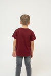 T-Shirt "Pumuckl lacht" - dunkelrot (Kinder)
