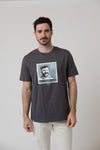 T-shirt "Gustl Briefmarke" - dark grey